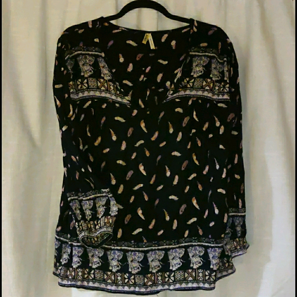 Live 4 Truth Lightweight Boho Elephant Blouse